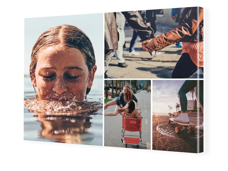 Image of Fotocollage auf Leinwand im Format 30 x 20 cm im Format 30 x 20 cm