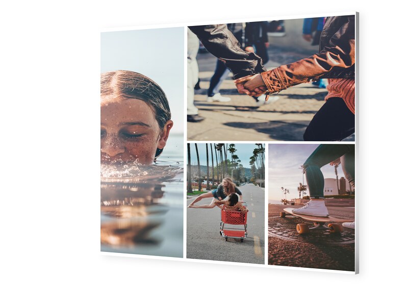 Image of Fotocollage auf Forexplatte im Format 10 x 10 cm quadratisch im Format 10 x 10 cm