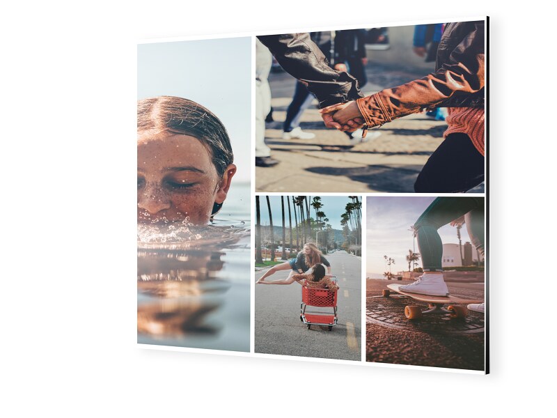 Image of Fotocollage auf Alu Dibond im Format 20 x 20 cm quadratisch im Format 20 x 20 cm