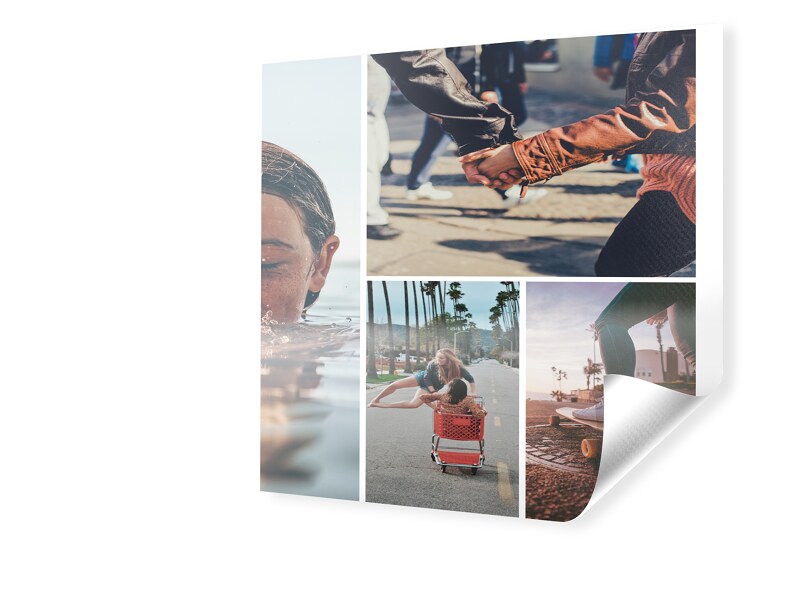 Image of Fotocollage auf PVC-Plane im Format 140 x 140 cm quadratisch im Format 140 x 140 cm