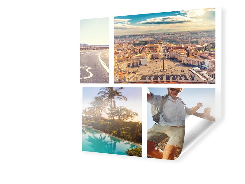 Image of Fotocollage auf PVC-Plane im Format 90 x 90 cm quadratisch im Format 90 x 90 cm