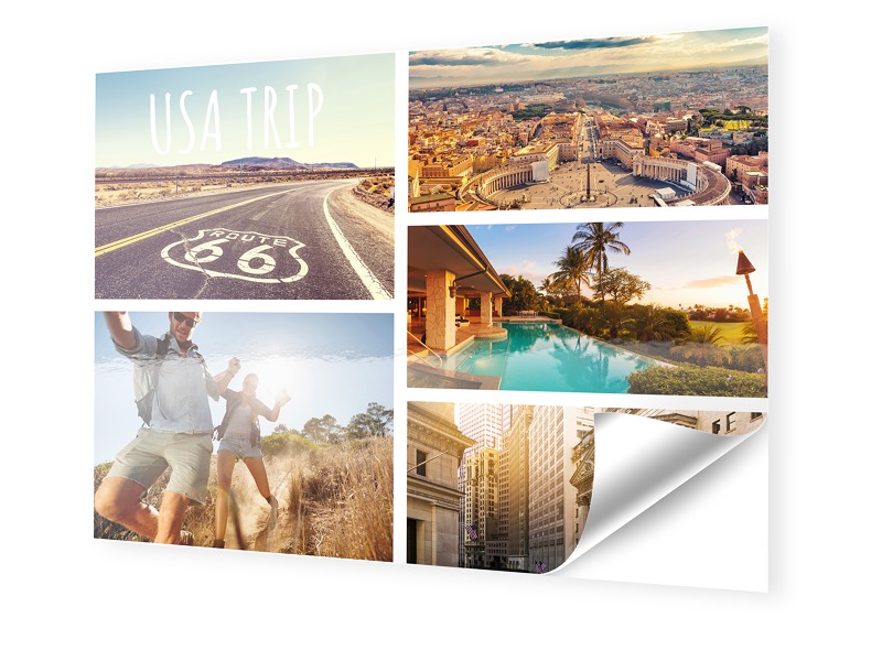 Image of Fotocollage auf Klebefolie im Format 45 x 30 cm im Format 45 x 30 cm