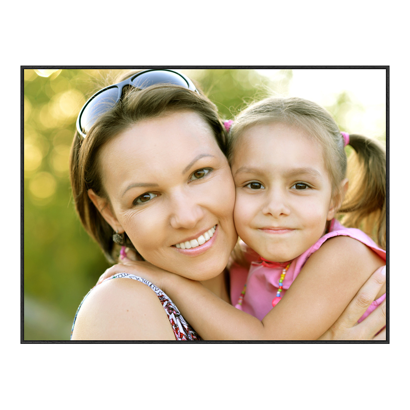 Foto en placa forex con Marco Artbox veteado en negro mate en formato 30 x 20 cm