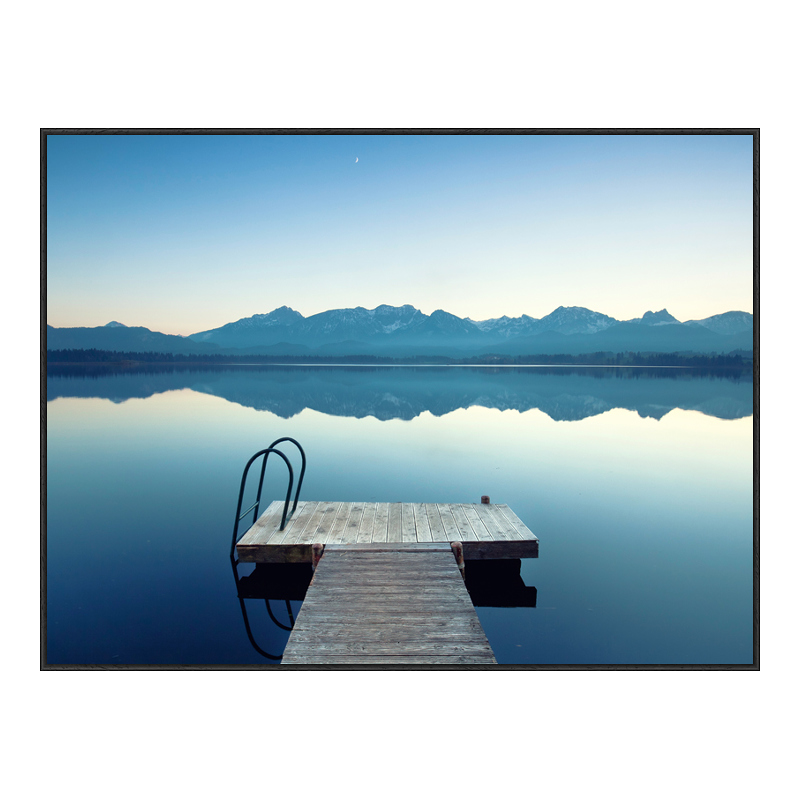 Foto en placa forex con Marco Artbox veteado en negro mate en formato 80 x 60 cm
