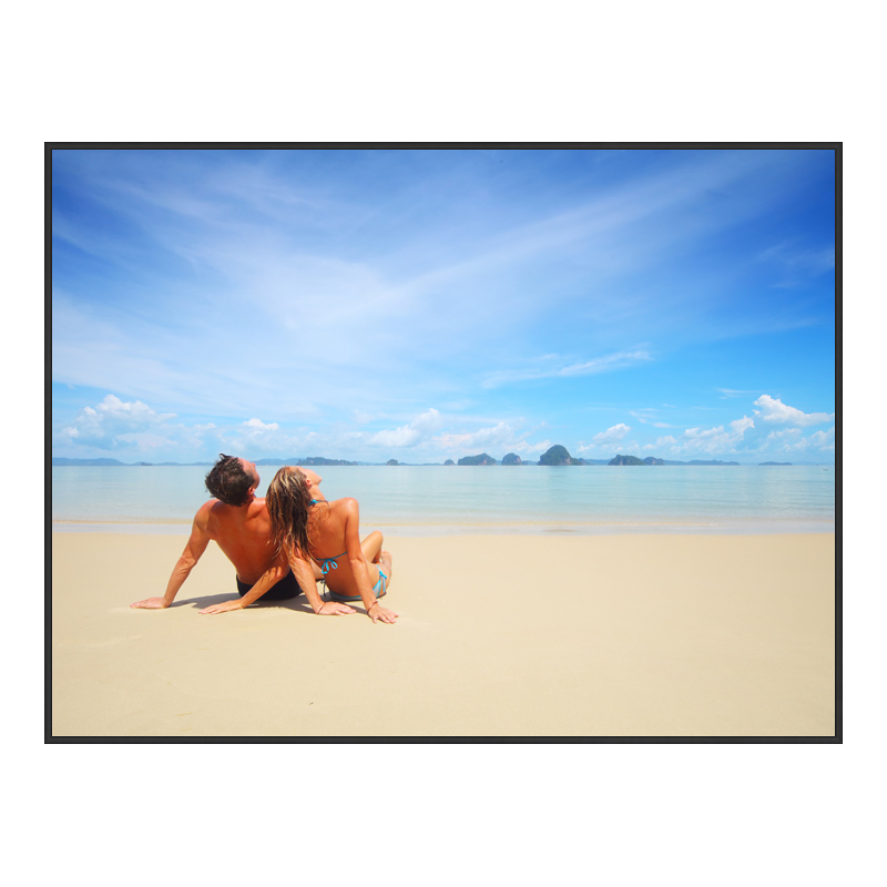 Foto en placa forex con Marco Artbox en negro mate en formato 64 x 36 cm