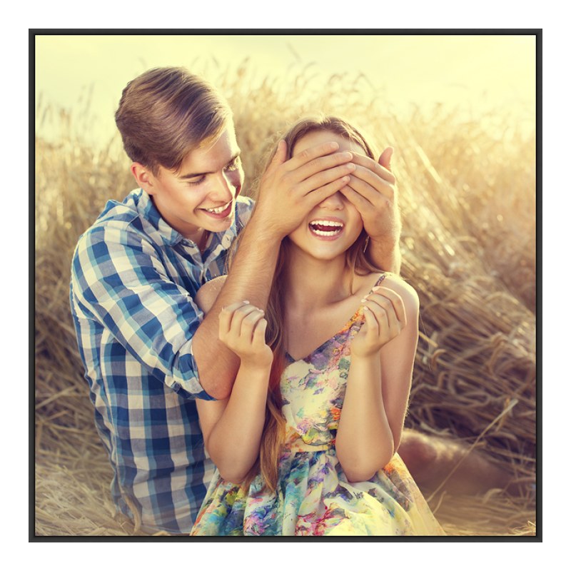 Foto en placa forex con Marco Artbox en negro mate en formato 90 x 60 cm