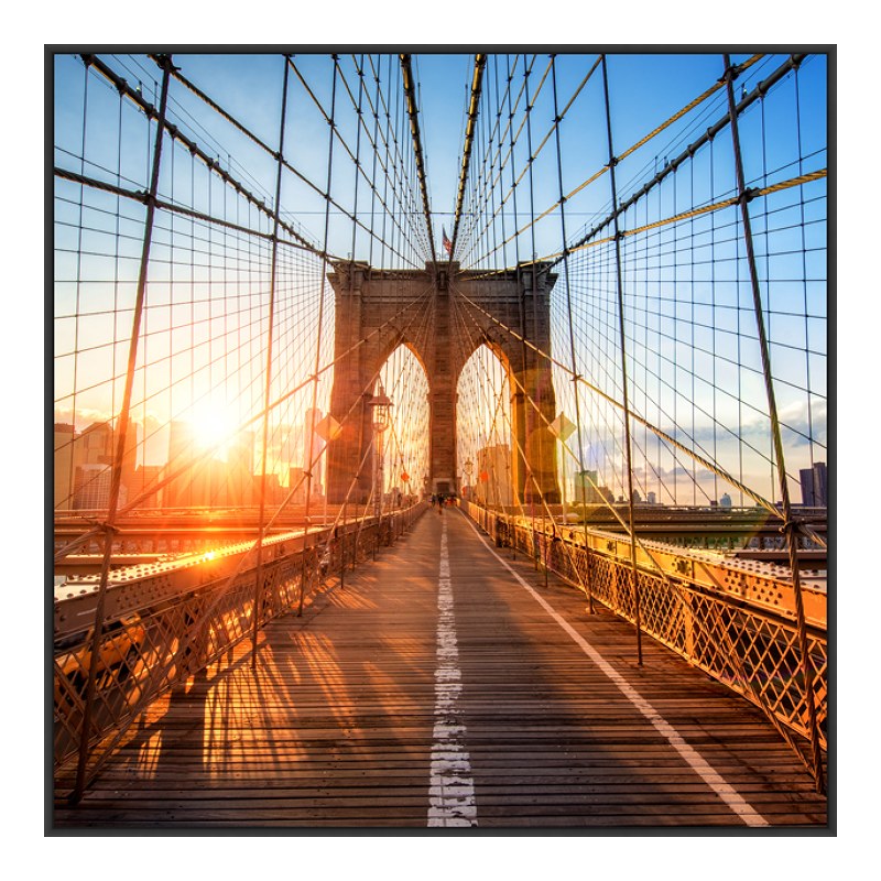 Foto en placa forex con Marco Artbox en negro mate en formato 32 x 18 cm