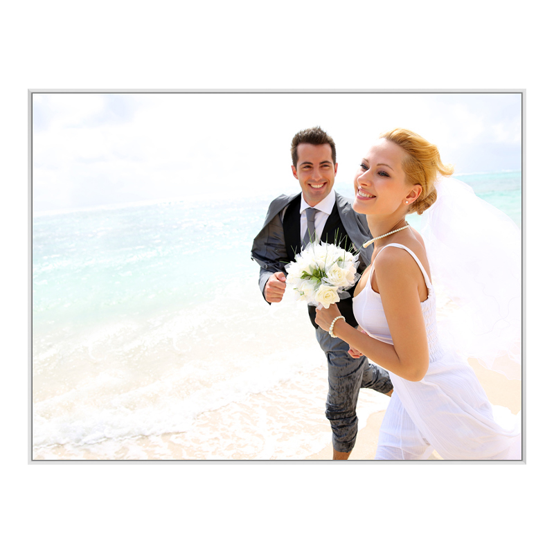 Foto en placa forex con Marco Artbox en blanco en formato 128 x 72 cm