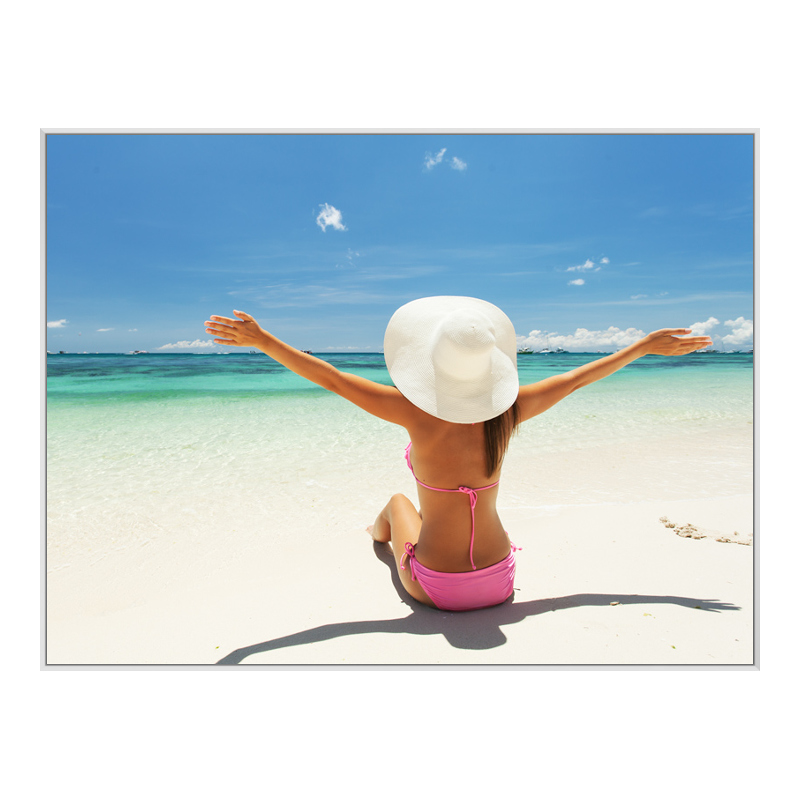 Foto en placa forex con Marco Artbox en blanco en formato 32 x 18 cm