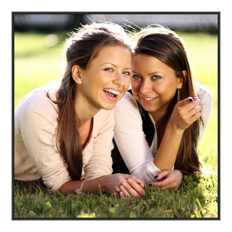 Foto en placa forex con Marco Artbox en negro mate en formato 100 x 75 cm
