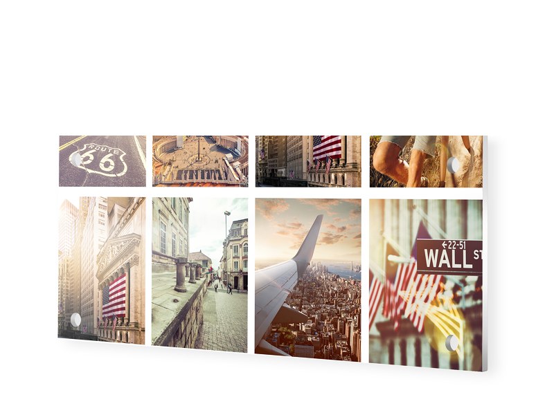 Image of Fotocollage auf Forexplatte im Format 60 x 30 cm als Panorama im Format 60 x 30 cm