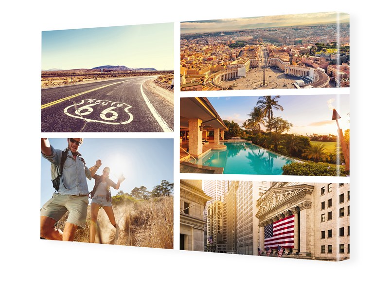 Image of Fotocollage auf Leinwand im Format 70 x 50 cm im Format 70 x 50 cm
