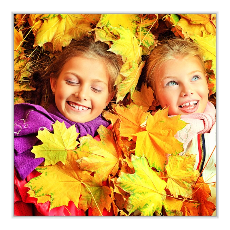 Foto en placa forex con Marco Artbox en blanco en formato 48 x 27 cm