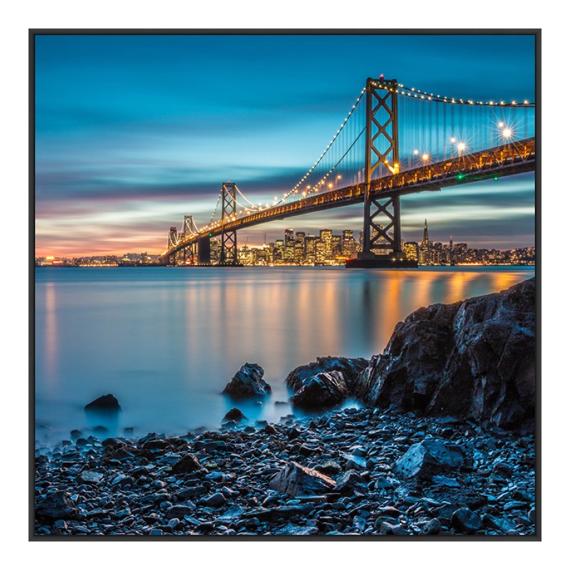 Foto en placa forex con Marco Artbox en negro mate en formato 48 x 27 cm