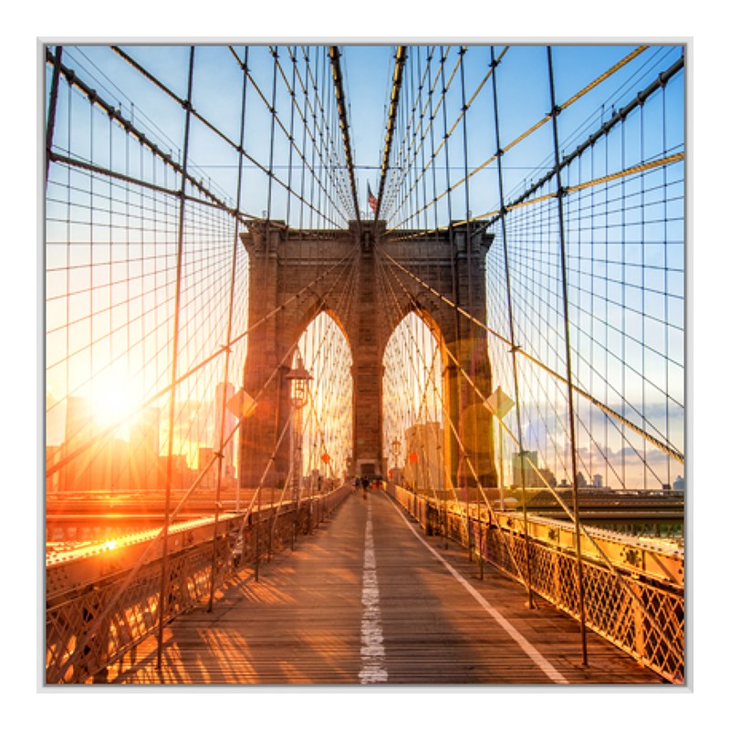 Foto en placa forex con Marco Artbox en blanco como panorámica en formato 125 x 50 cm