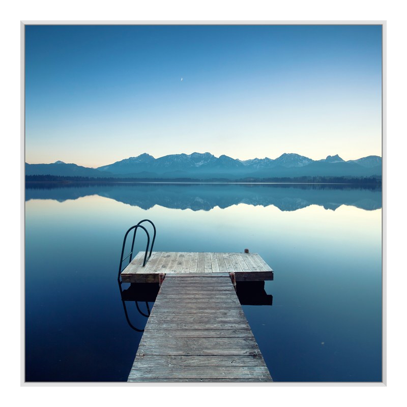 Foto en placa forex con Marco Artbox en blanco cuadrado en formato 70 x 70 cm