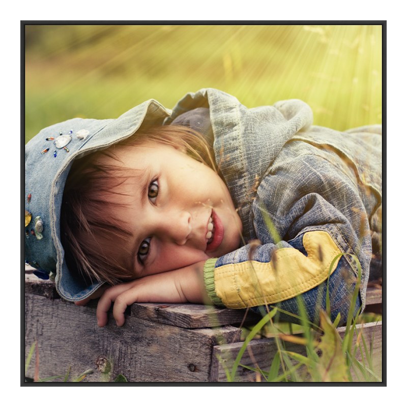 Foto en placa forex con Marco Artbox en negro mate en formato 120 x 80 cm