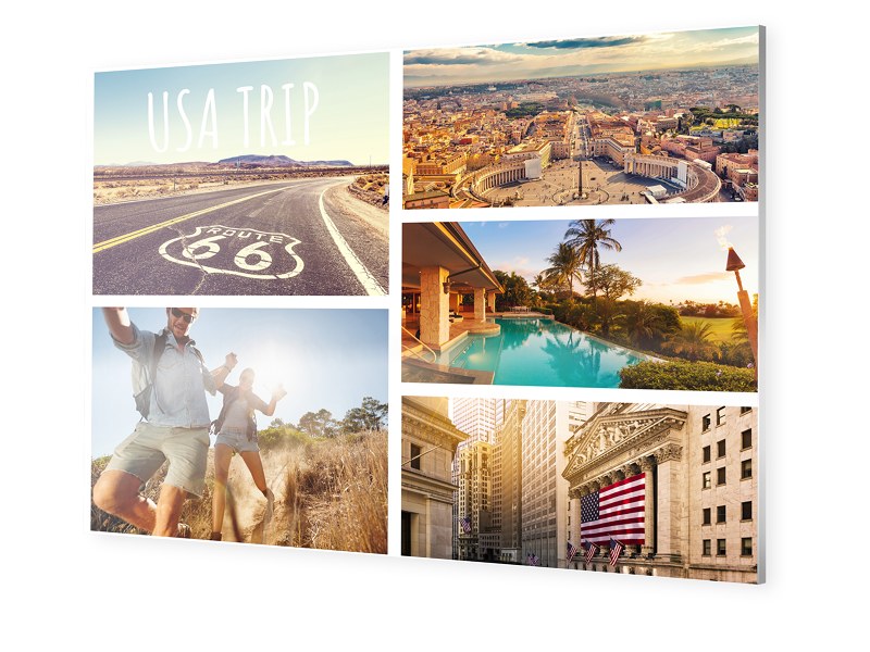 Image of Fotocollage auf Forexplatte im Format 75 x 50 cm im Format 75 x 50 cm