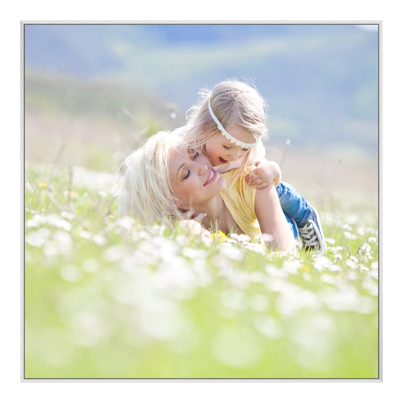 Foto en placa forex con Marco Artbox veteado en blanco en formato 32 x 18 cm
