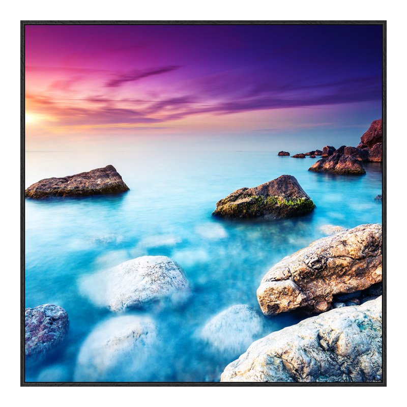 Foto en placa forex con Marco Artbox veteado en negro mate en formato 105 x 70 cm