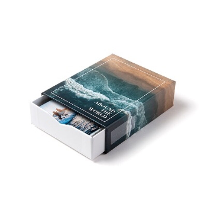 Image of Bilderbox mit 30 Fotos 13x9 cm im Design "Around the World"