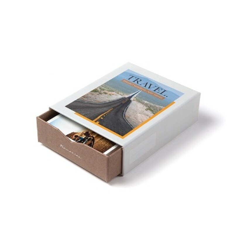 Image of Bilderbox mit 100 Fotos 13x9 cm im Design "Travel"